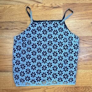 Floral Cutout Anthropologie Maeve Top size 14